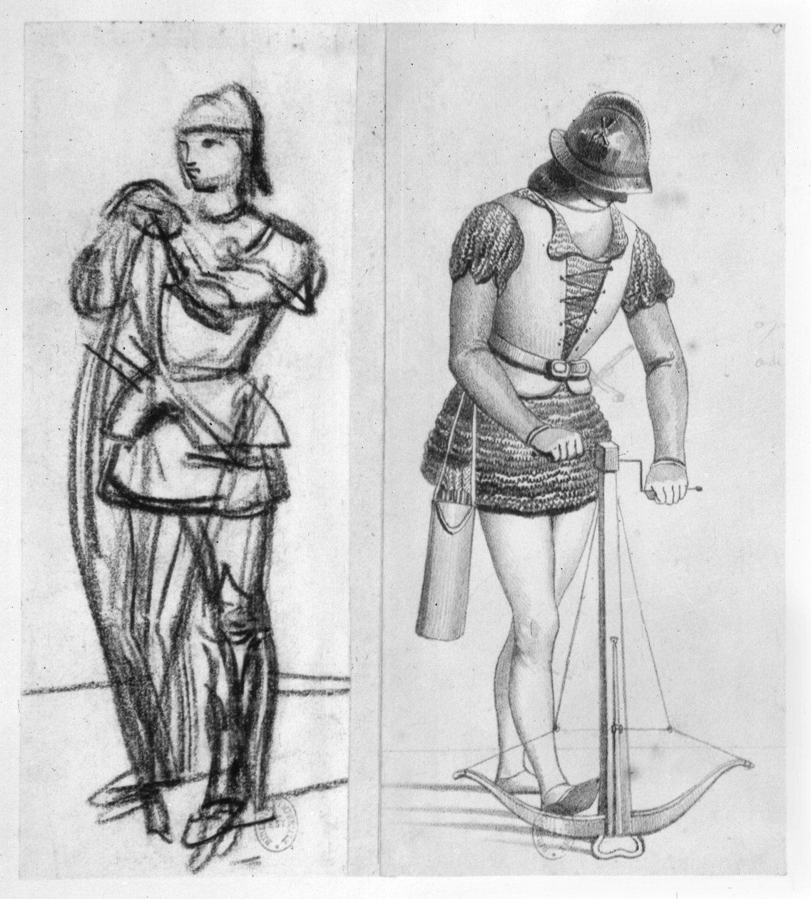 Íjász és számszeríjász XI. Lajos uralkodása alatt (1461-83) alkotó: French School