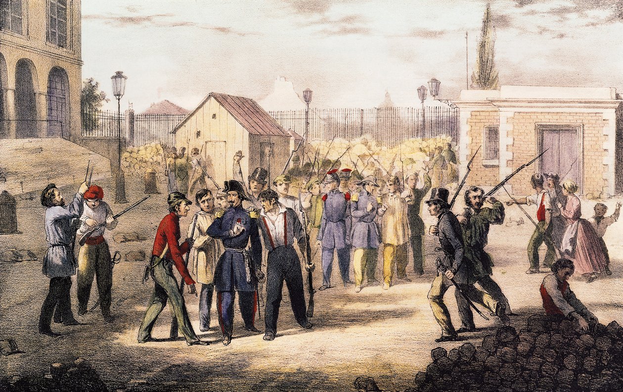 Támadás a Barriere Fontainebleau ellen, 1848. június 25 alkotó: French School