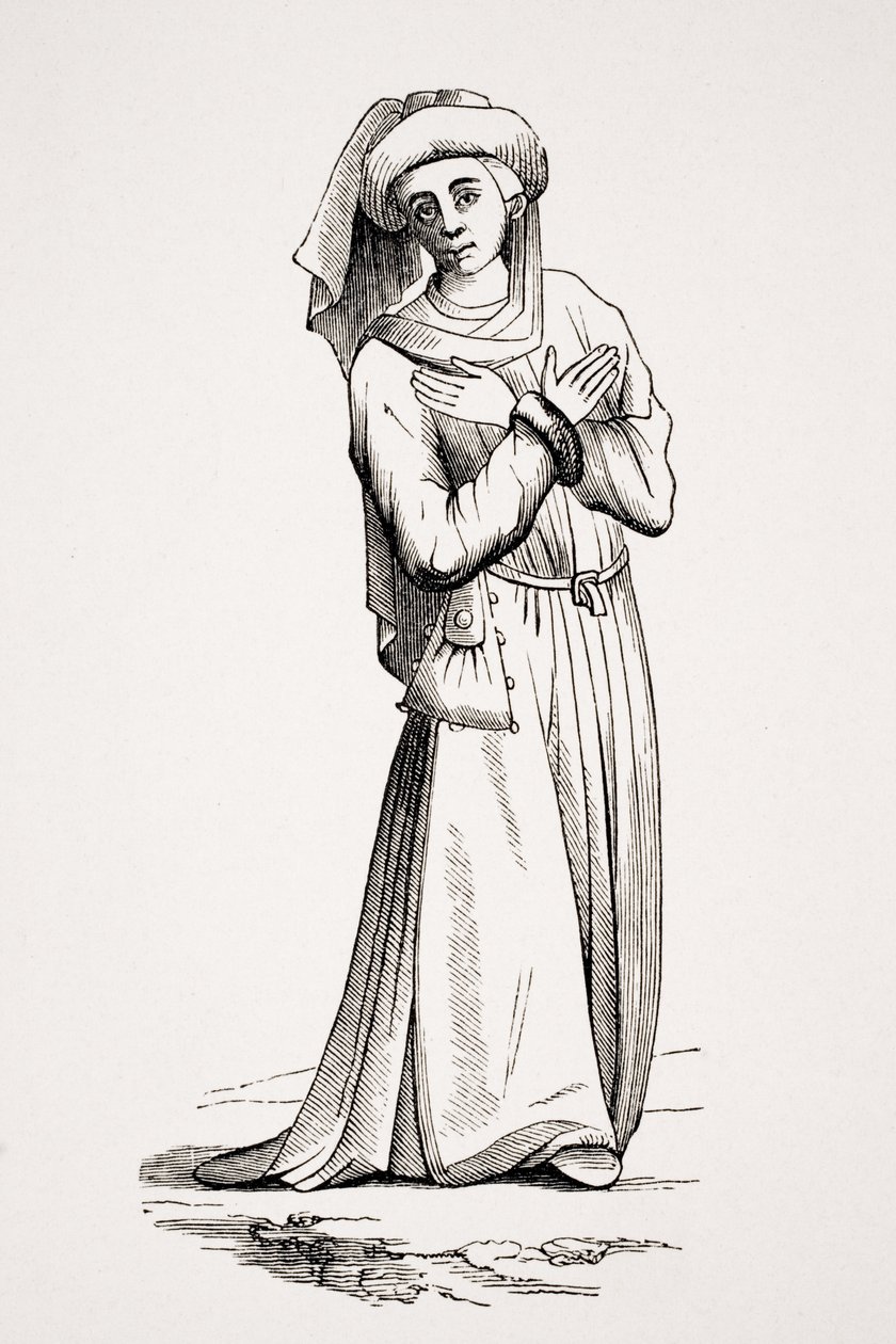 Barrister egy 15. századi kézirat rajza nyomán Paul Lacroix (1806-84) „Le Moyen Age et la Renaissance” című művéből, 1847-ben megjelent. alkotó: French School