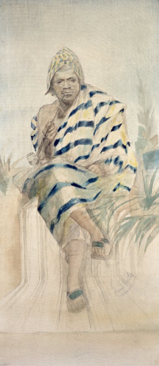 Behanzin (1844-1906) Dahomey utolsó királya alkotó: French School