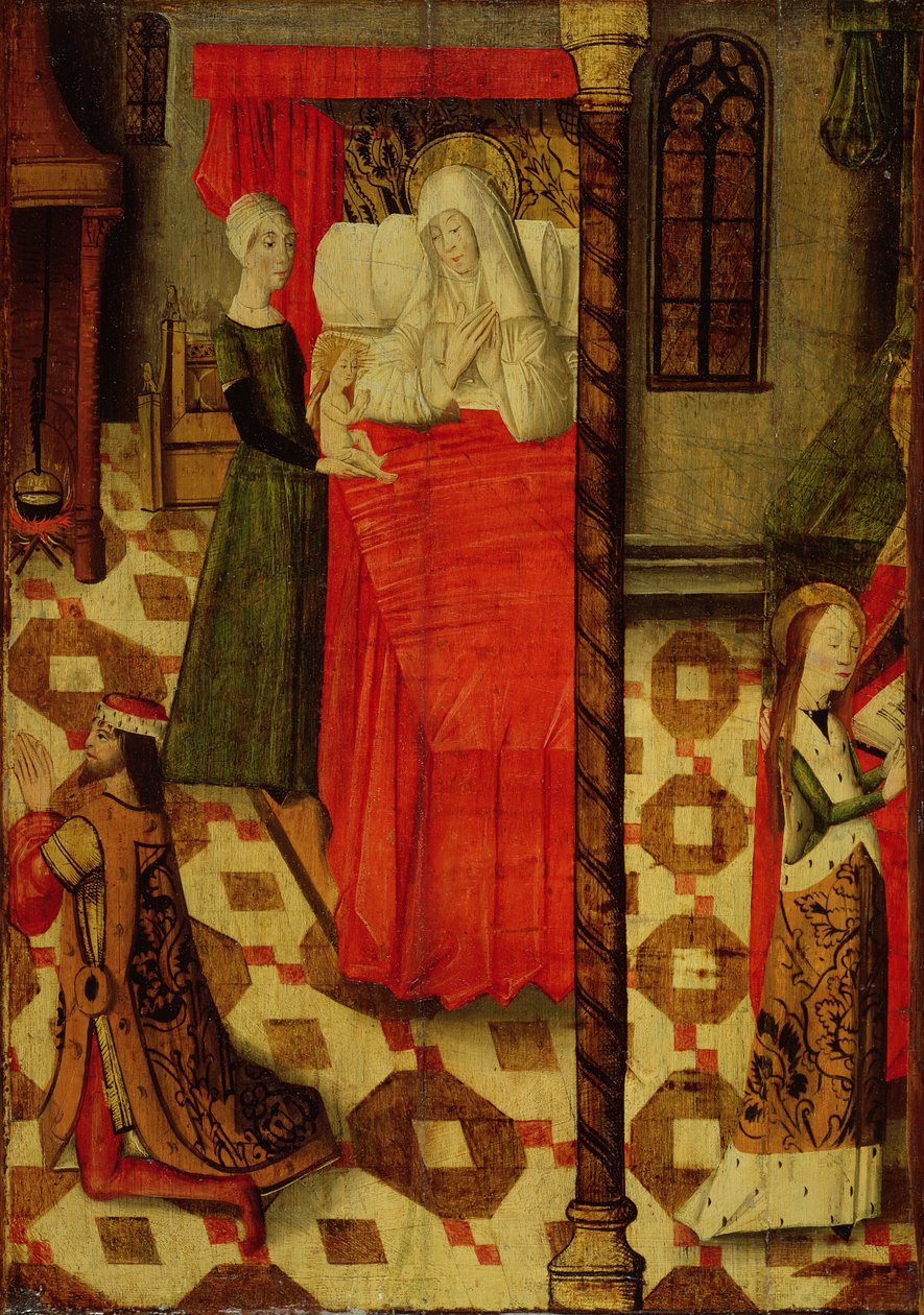 A Szűz születése (tempera a panelen) alkotó: French School