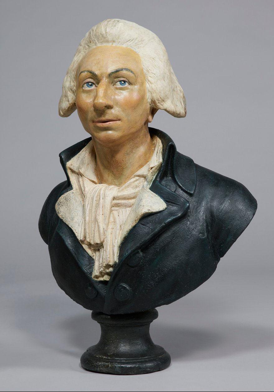 Louis Michel Le Peletier de Saint-Fargeau (1760-93) mellszobra (polikróm gipsz) alkotó: French School
