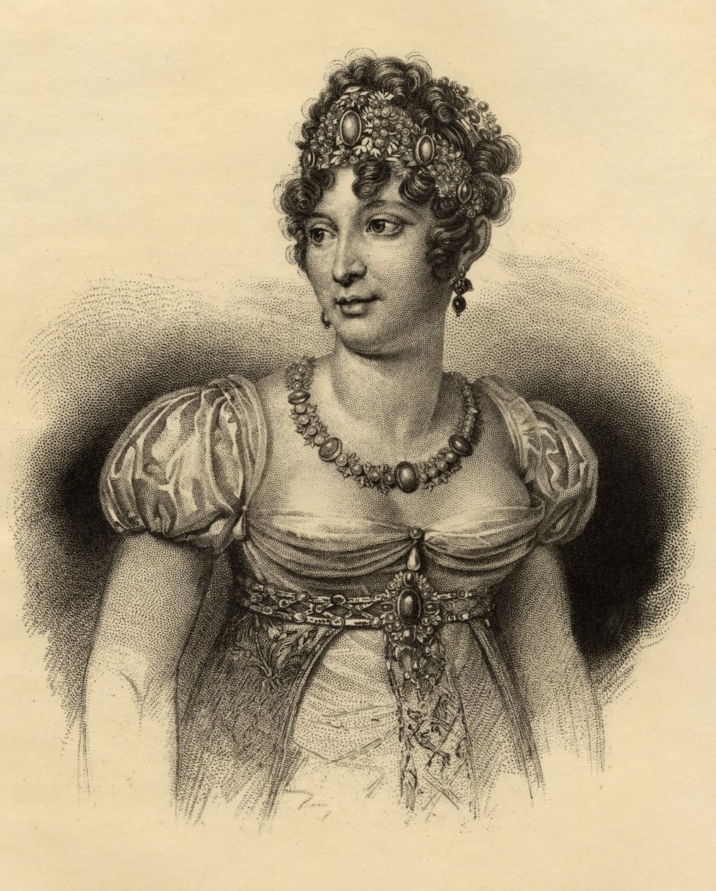 Caroline Bonaparte (1782-1839) Nápoly királynője alkotó: French School