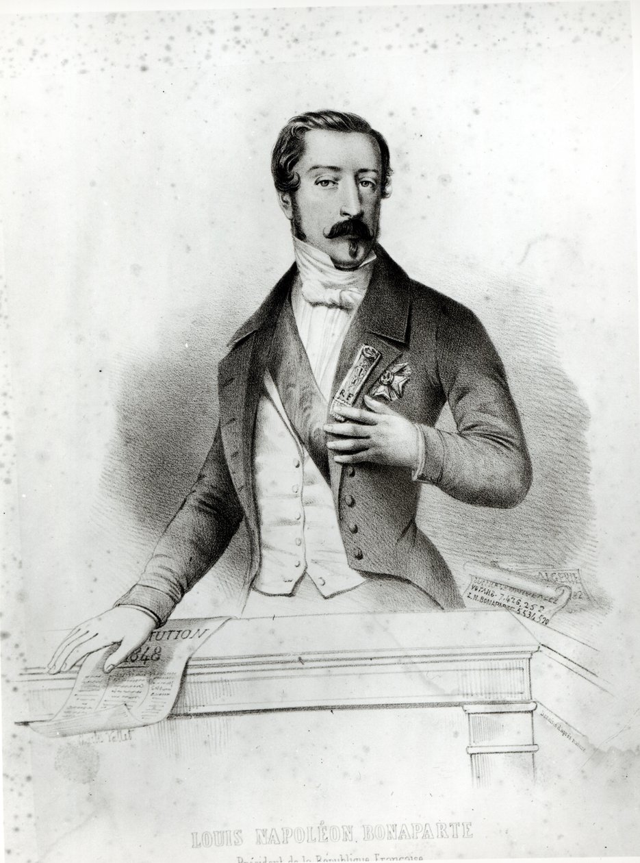 Charles Louis Napoleon Bonaparte (1808-73) esküt tett az 1848-as alkotmányra alkotó: French School