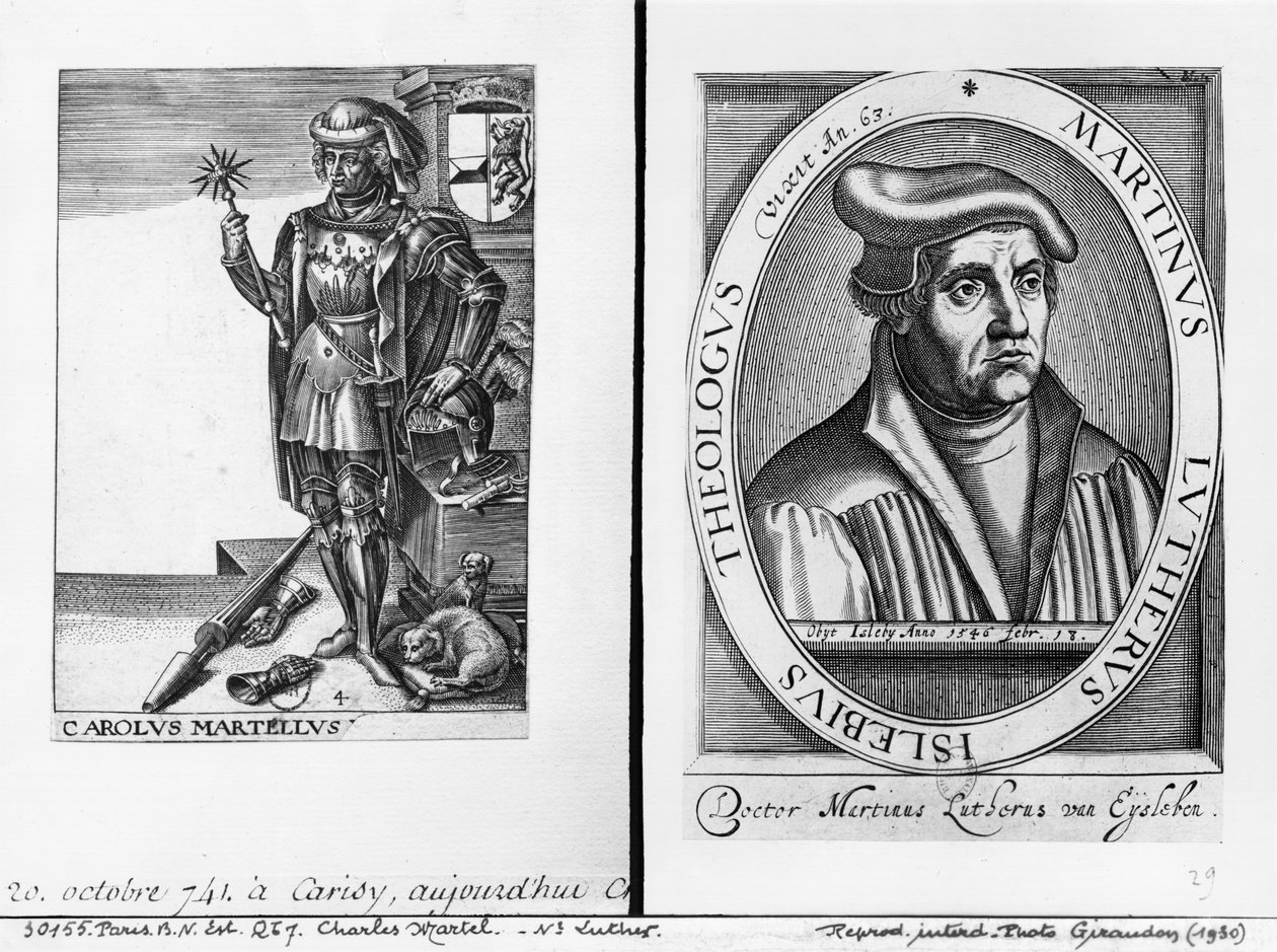 Martel Károly (688-741) és Luther Márton (1483-1546) alkotó: French School