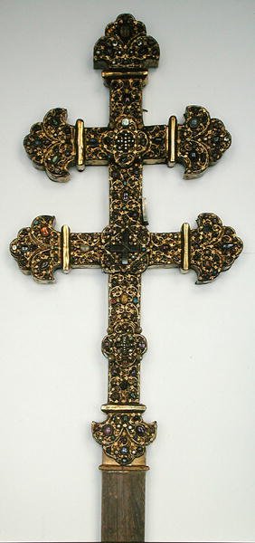 Kereszt, a clairmarais-i apátságból (arany, féldrágakövekkel kirakott) (lásd még: 232670) alkotó: French School