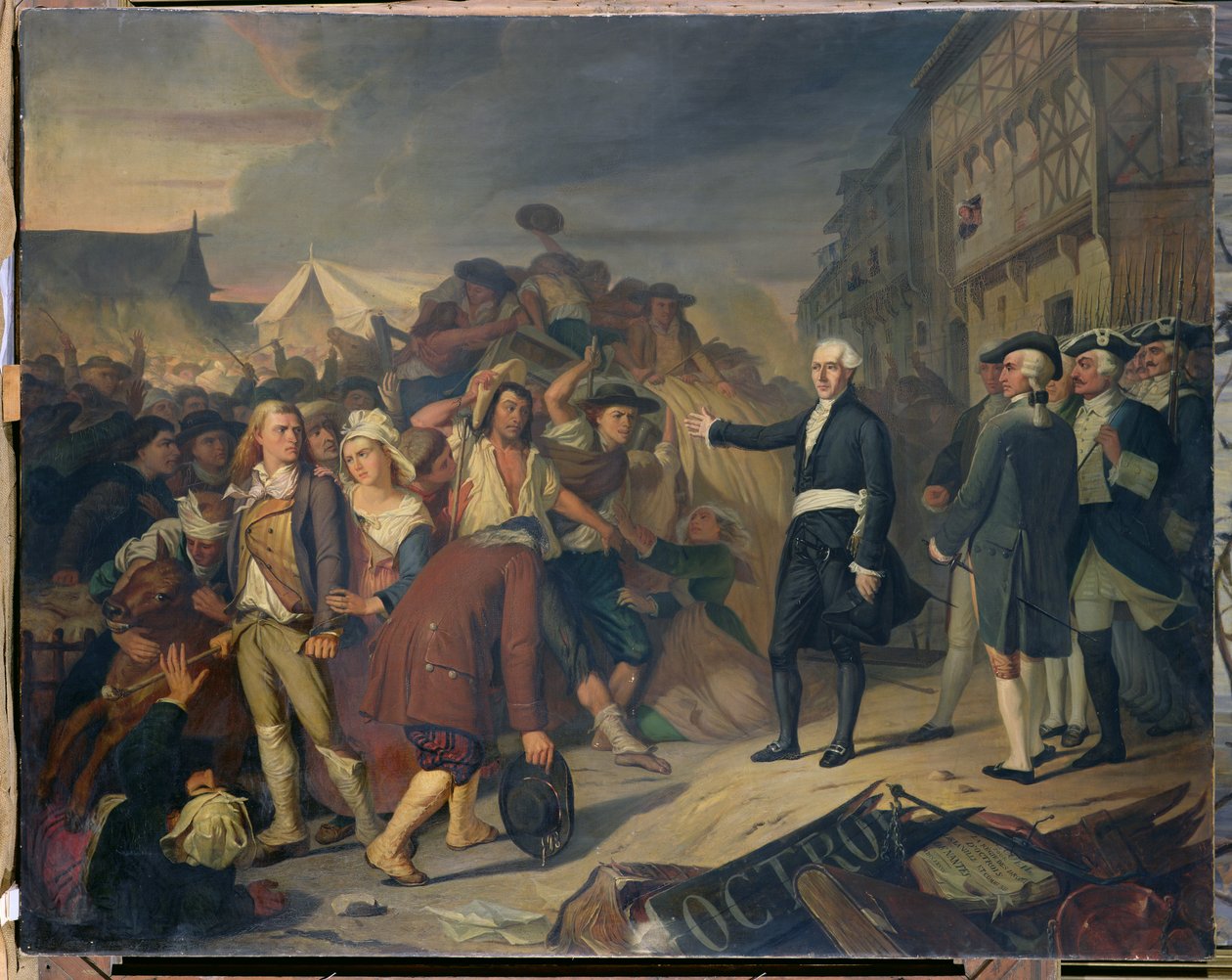 Daniel de Kervegan (1735-1817) Nantes polgármestere, lázadást szít alkotó: French School