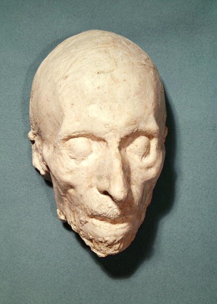 Felicite de Lamennais (1782-1854) halotti maszkja 1854 (gipsz) alkotó: French School