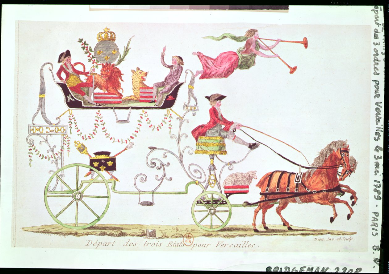 A három rend indulása Versailles-ba, 1789. május 3 alkotó: French School