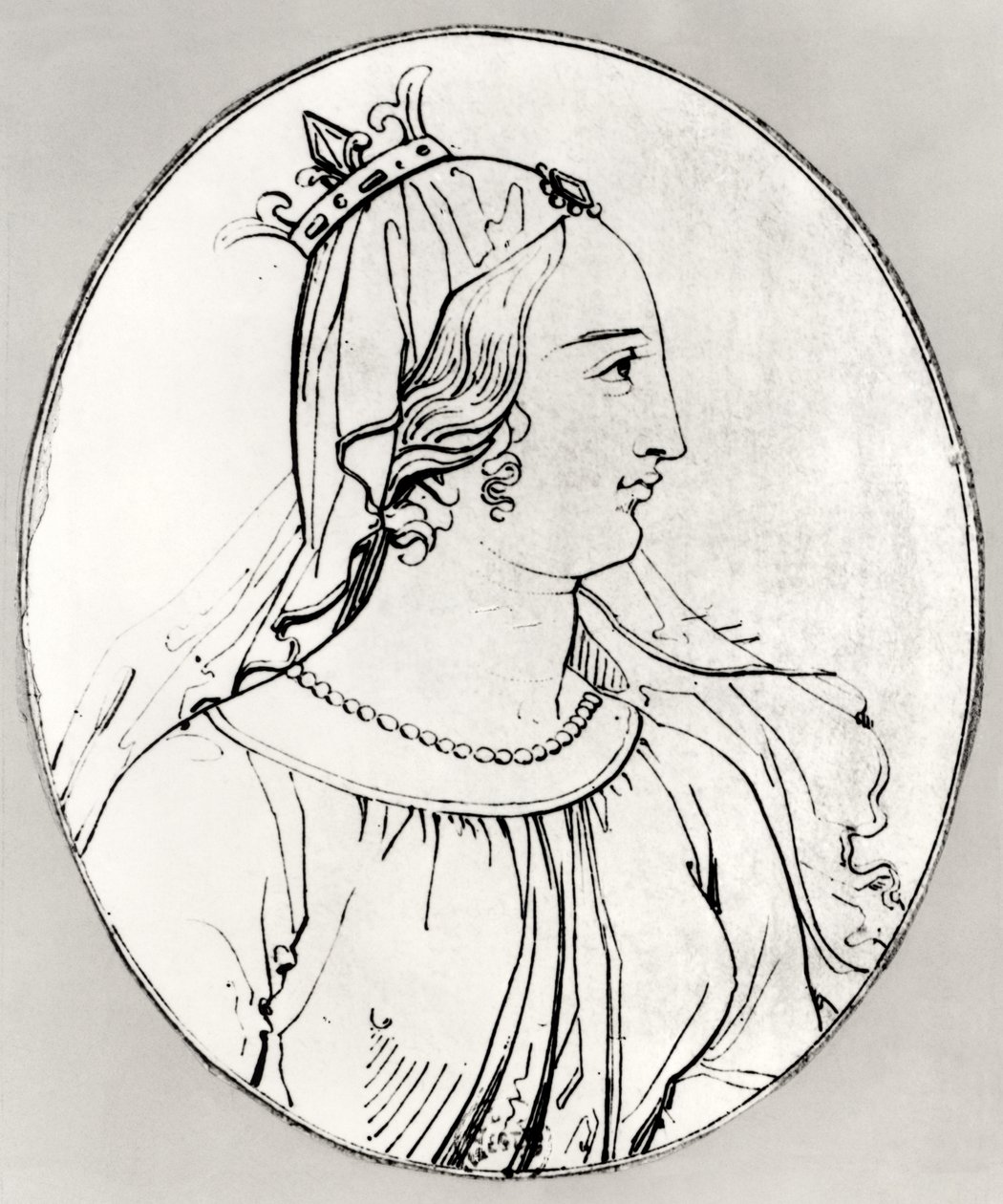Aquitaine Eleonor (kb. 1122-1204) (158139 részlet) alkotó: French School