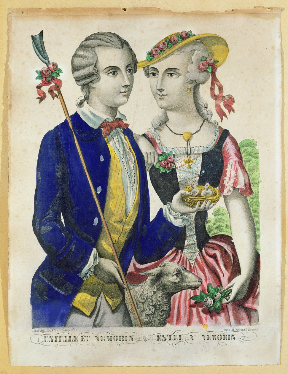 Estelle és Nemorin alkotó: French School