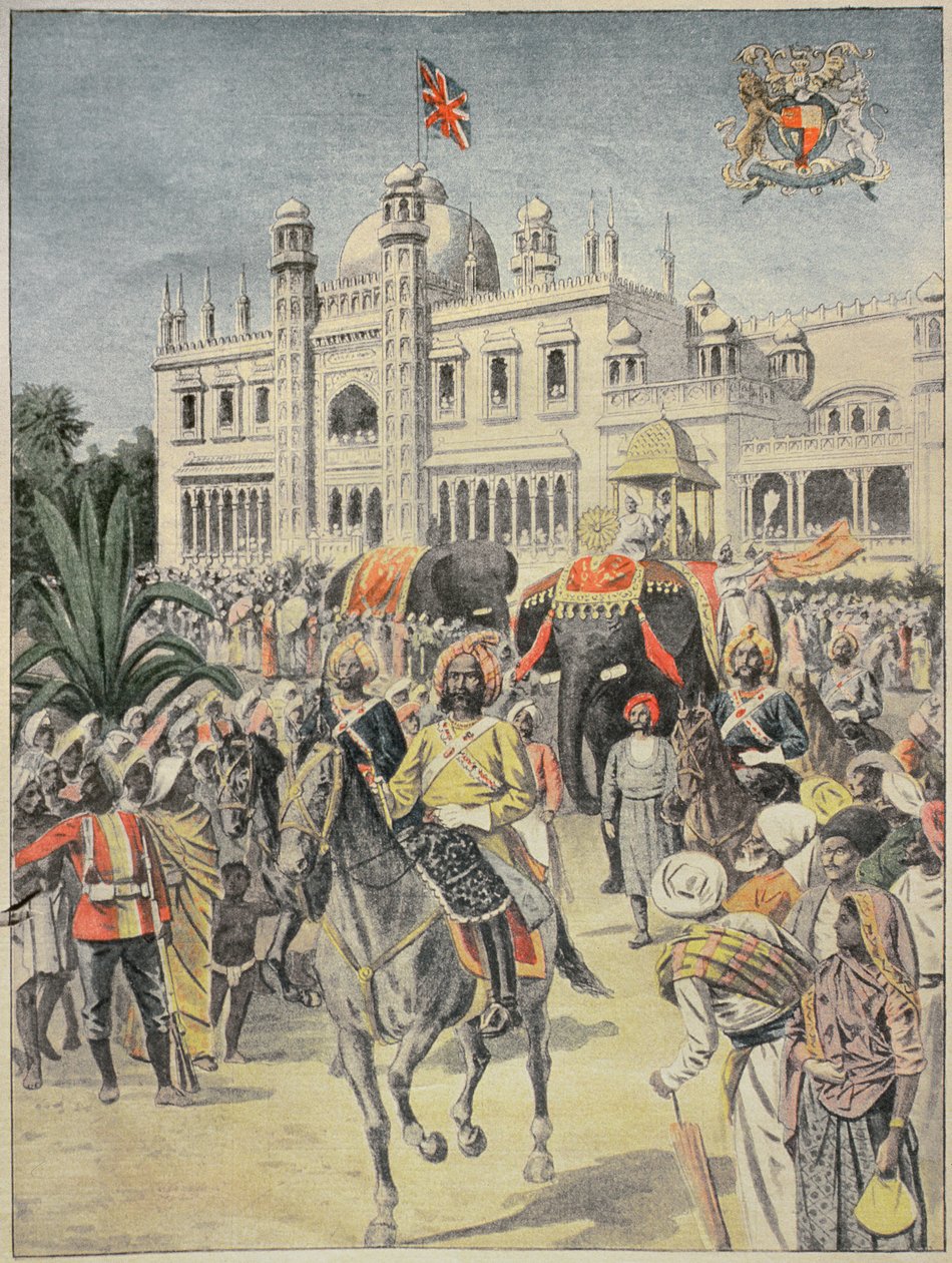 1900-as kiállítás: az angol-indiai pavilon, illusztráció a "Le Petit Journal"-ból, 1900. április alkotó: French School