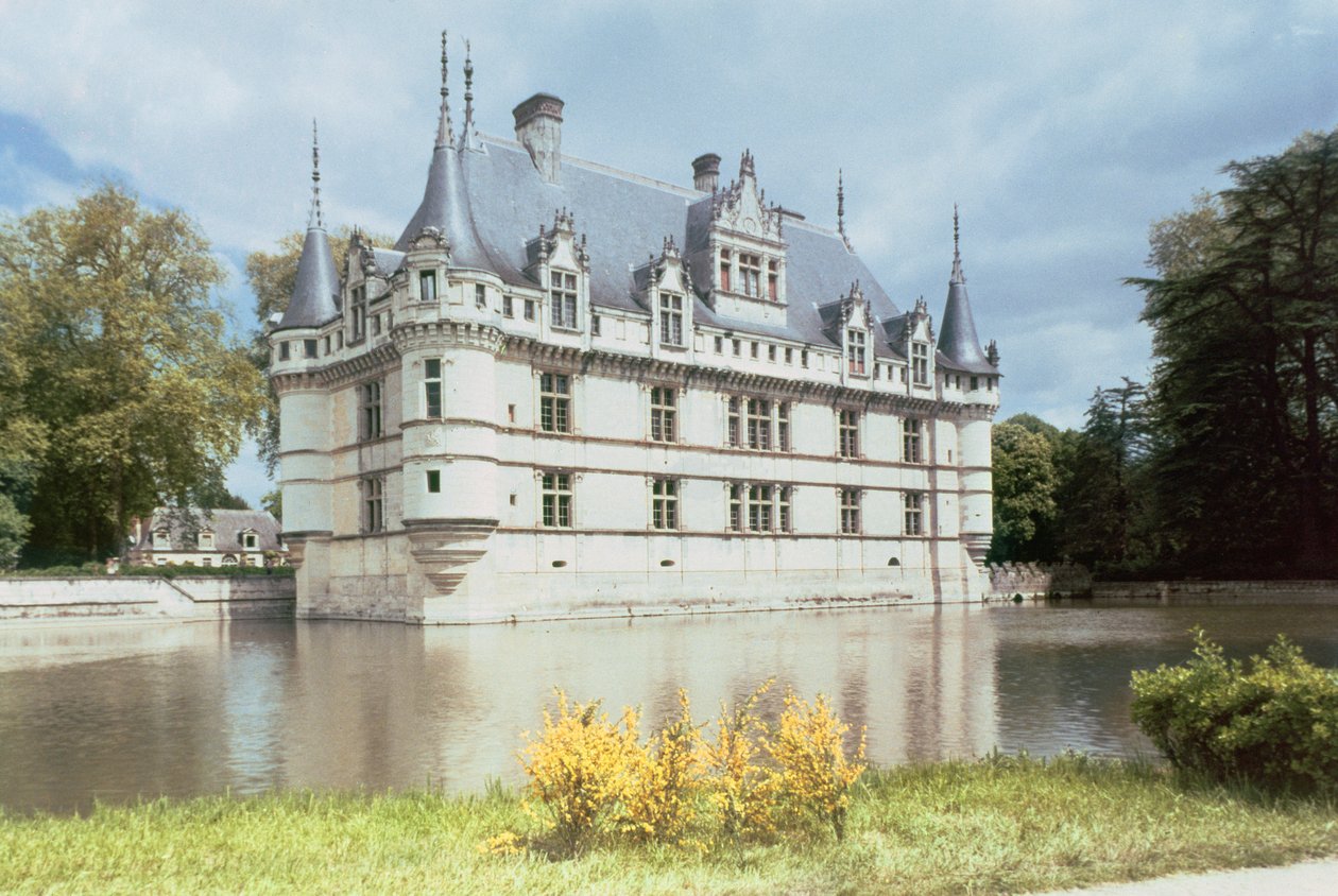 A dAzay-le-Rideau kastély külső képe, Gilles Berthelot számára, 1518-27 alkotó: French School
