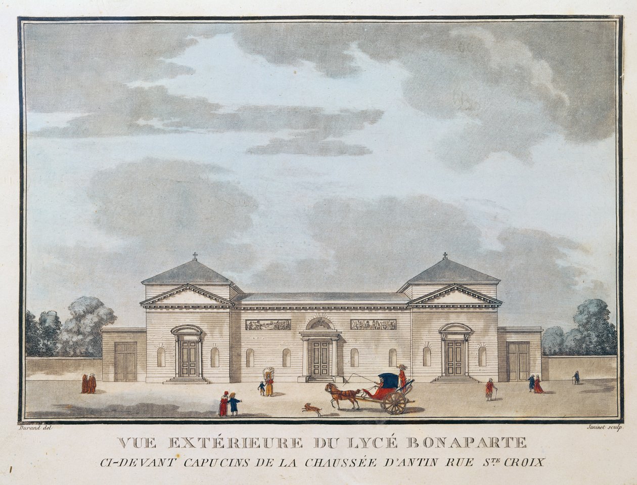 A Bonaparte Lycee külső képe alkotó: French School