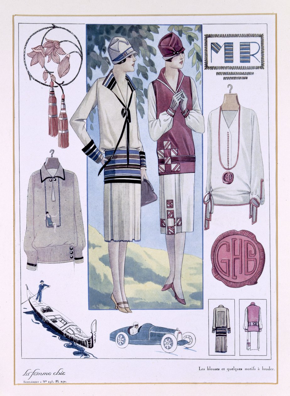 Divattányér a „La femme chic”-től alkotó: French School