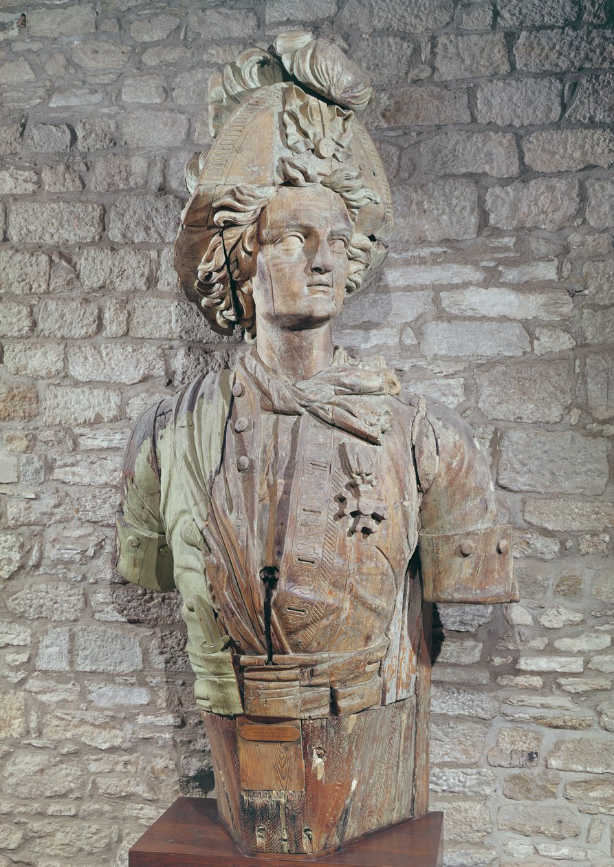 Rene Duguay-Trouin (1673-1736) figurája (fa) alkotó: French School