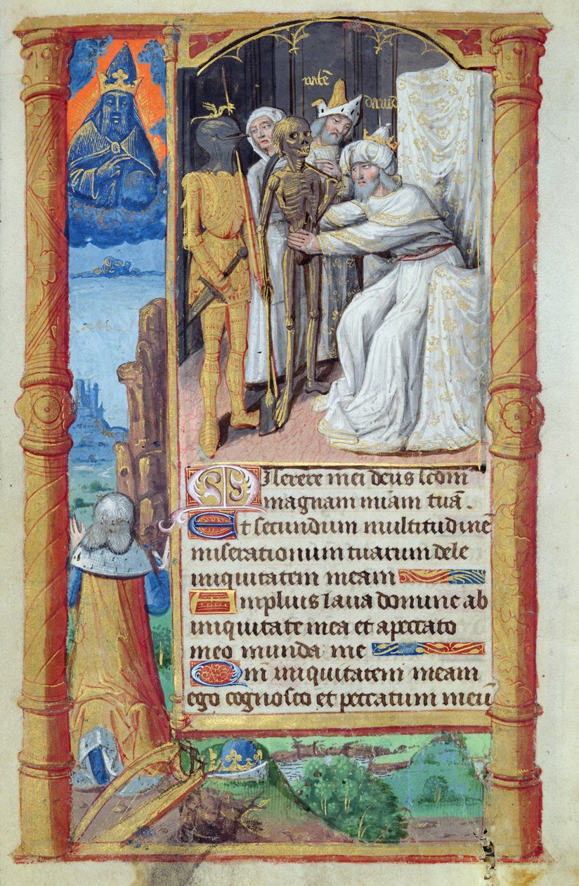 Fol.52v The Death of David, a Heures a l