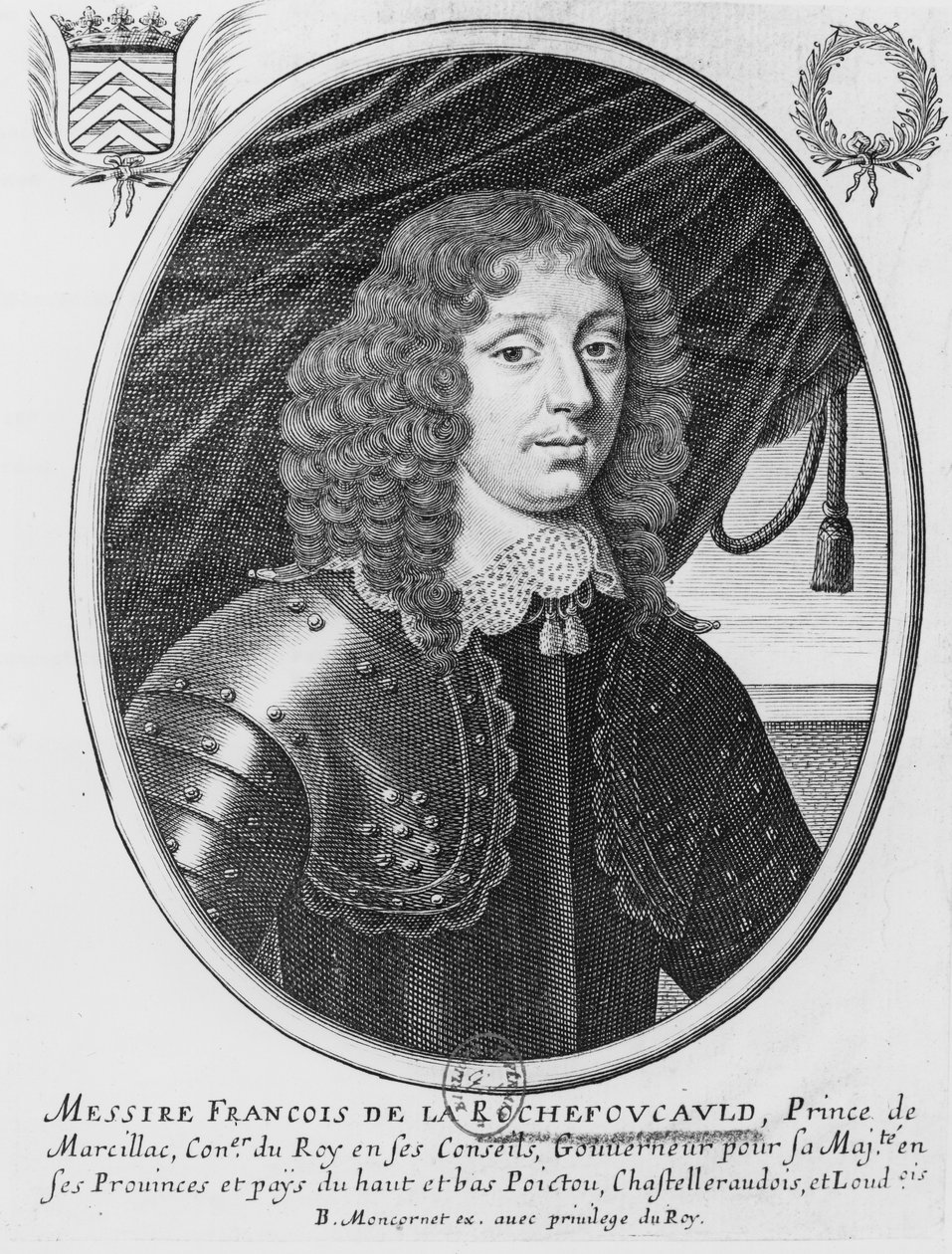 VI. Ferenc (1613-80) Rochefoucauld hercege, Marcillac hercege alkotó: French School