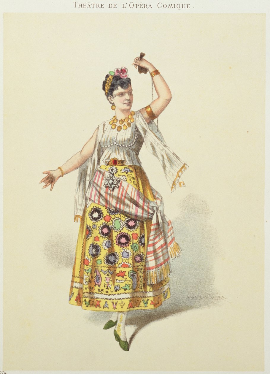 Galli Marie Carmen szerepében Georges Bizet Carmen című filmjében (1840-75) alkotó: French School