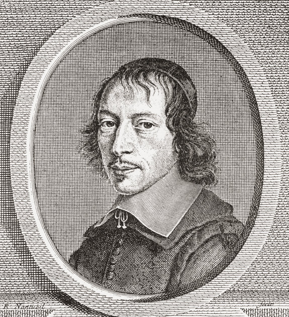 Gilles Ménage, 1613 1692. 17. századi francia tudós. Az 1908-ban megjelent Les Heures Libresből. alkotó: French School