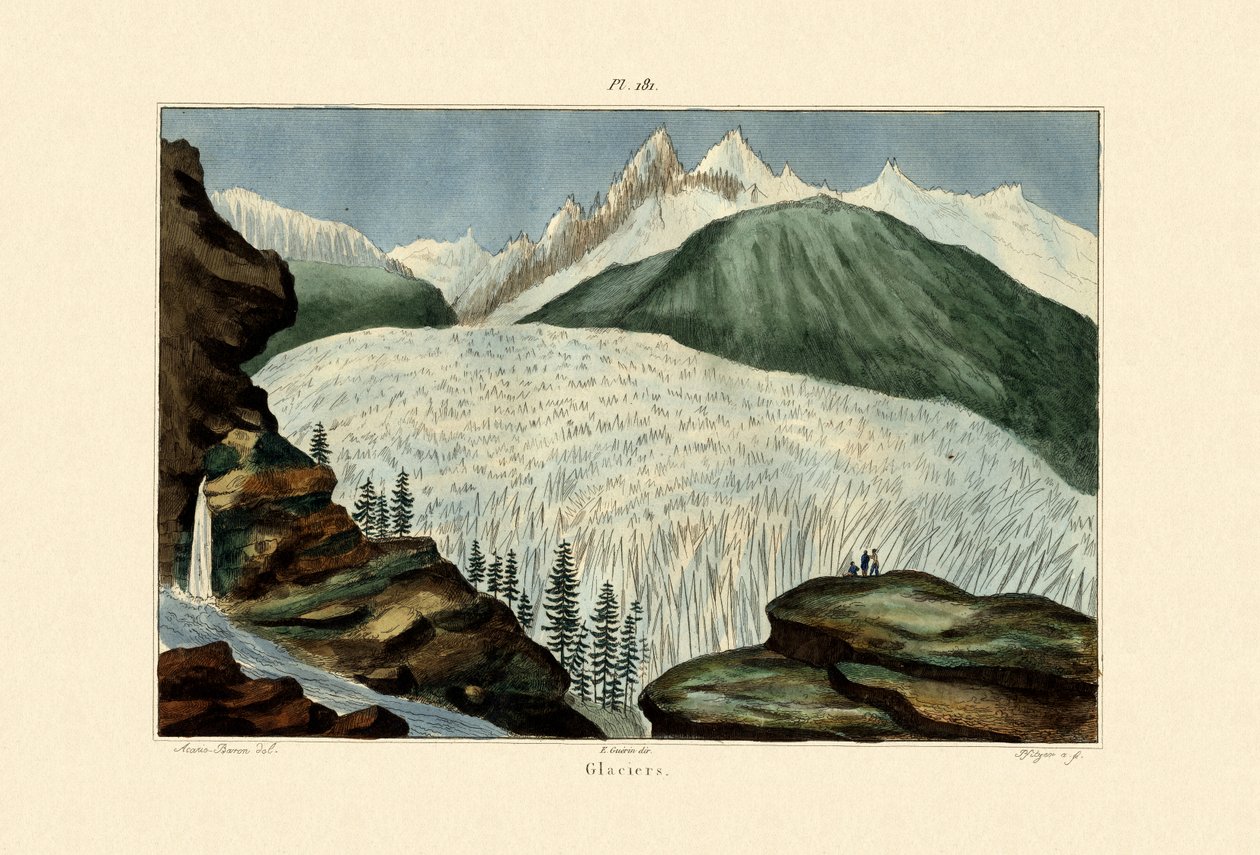 Gleccserek, 1833-39 alkotó: French School