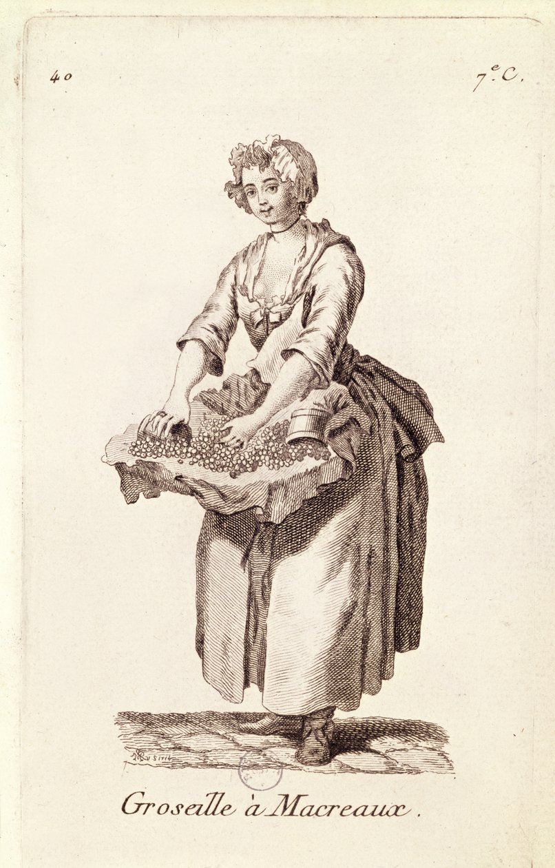 „Egres makrélához”, The Gooseberry Selr, a „Petits Metiers de Paris”-tól alkotó: French School