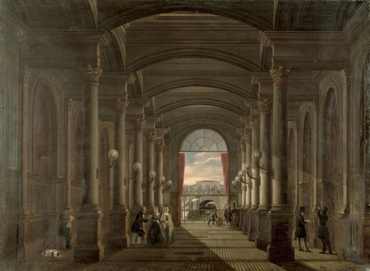 A Gare Saint-Lazare belseje alkotó: French School