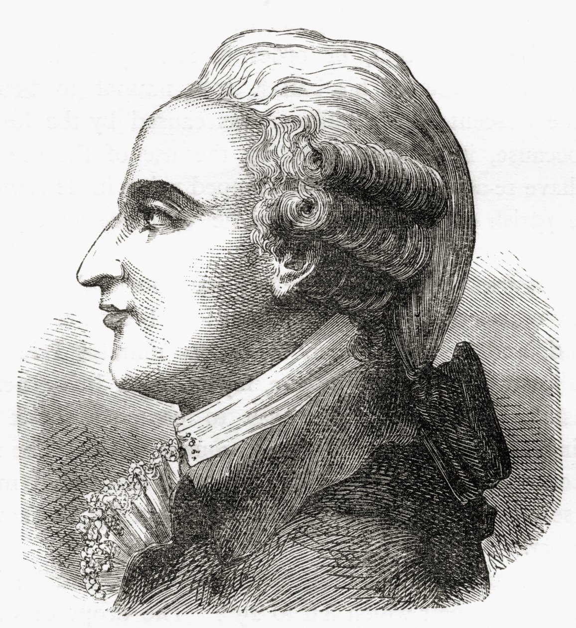Jean-Pierre Blanchard, Fulgence Marion „Csodálatos léggömbemelkedések vagy az égbolt meghódítása” című művéből, 1870 körül. alkotó: French School