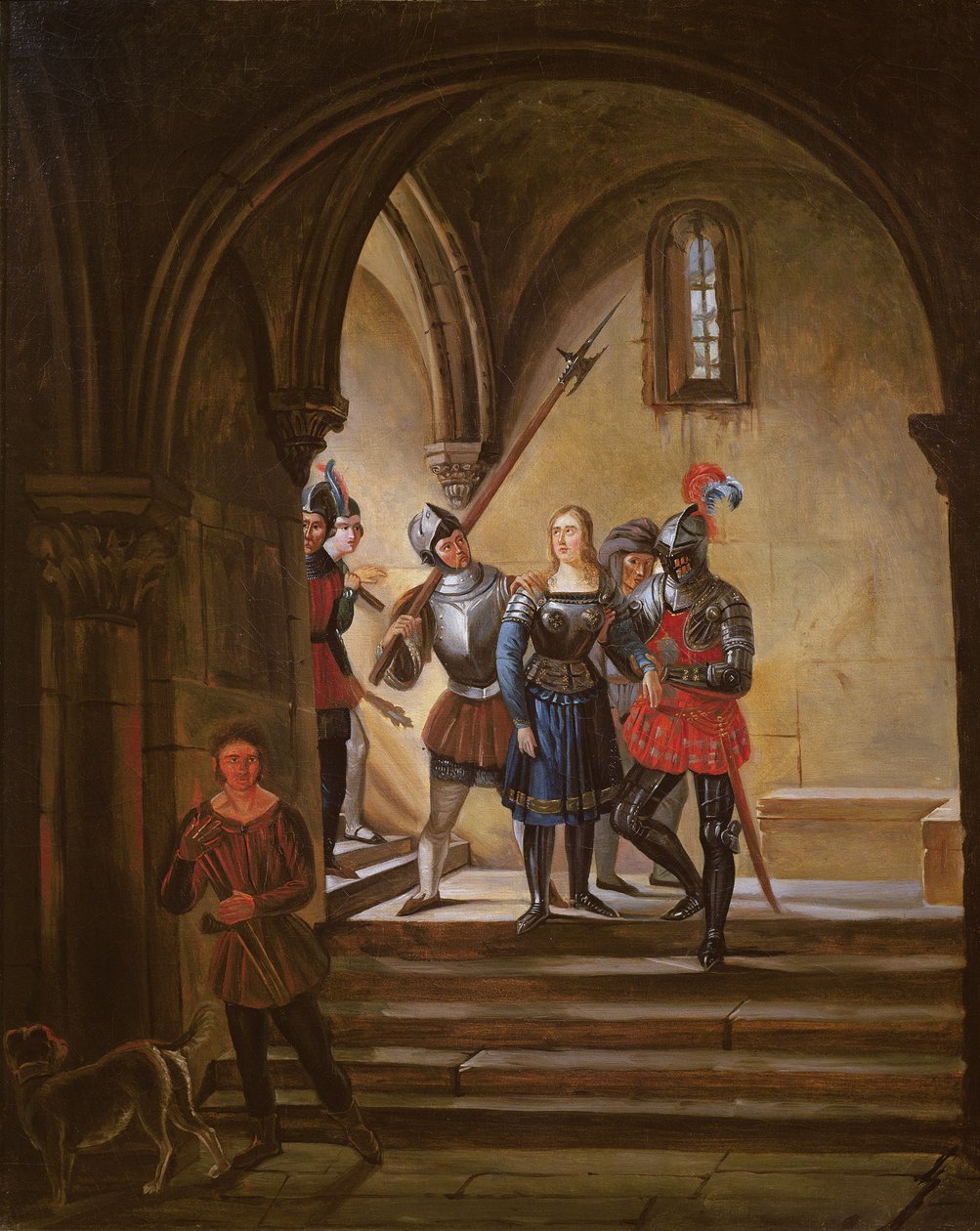 Jeanne of Arc (1412-31) Börtönbe vezették alkotó: French School