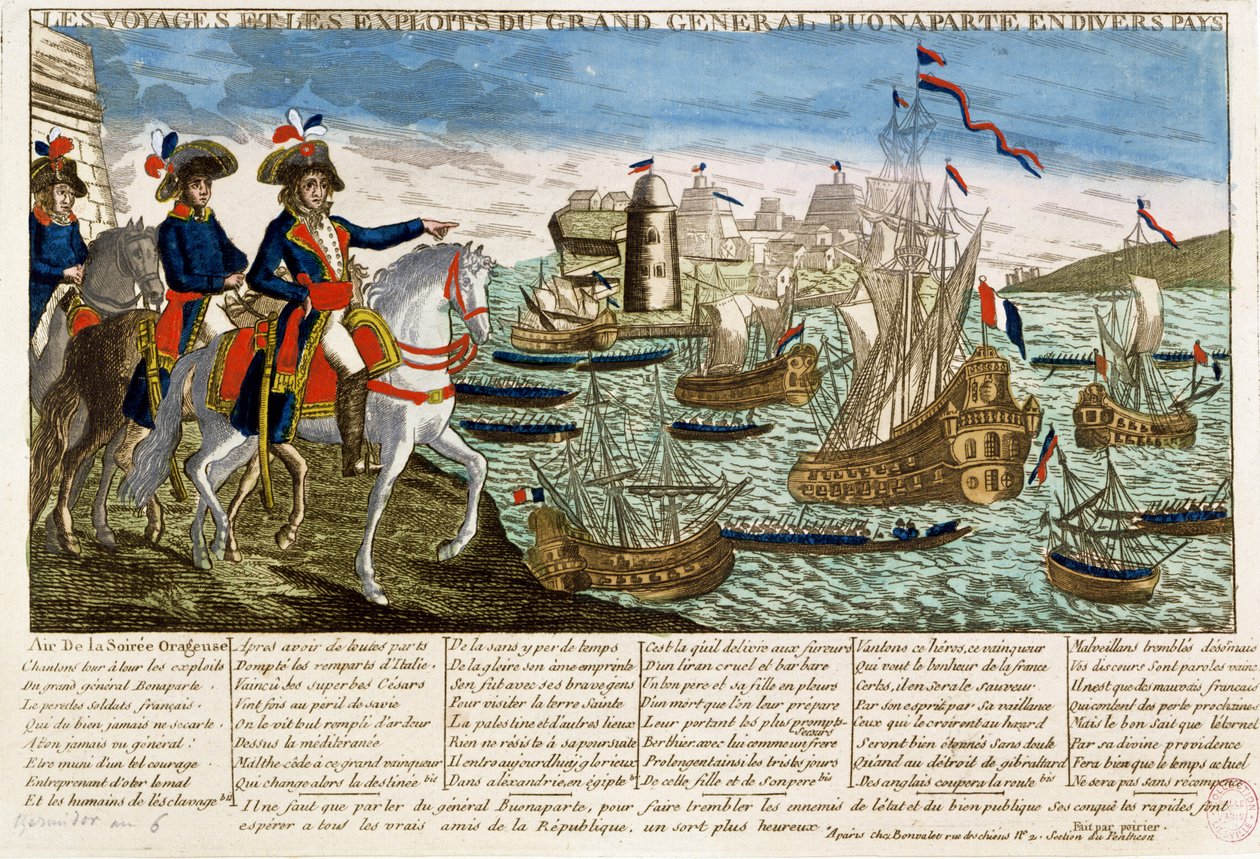 Bonaparte tábornok (1769-1821) utazásai és hőstettei 1798 alkotó: French School