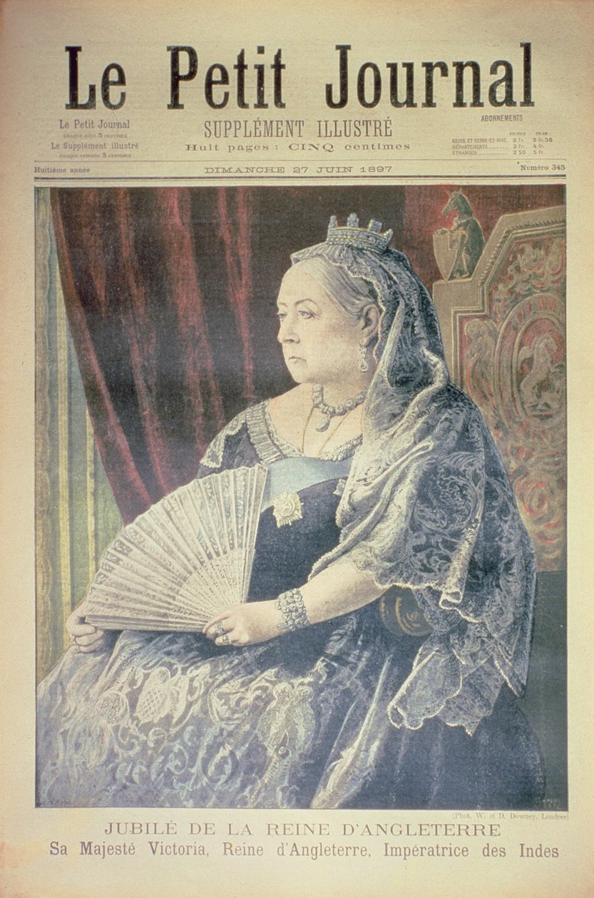 Anglia királynőjének jubileuma, a „Le Petit Journal” címlapja, 1897. június 27. (lásd még: 116065) alkotó: French School