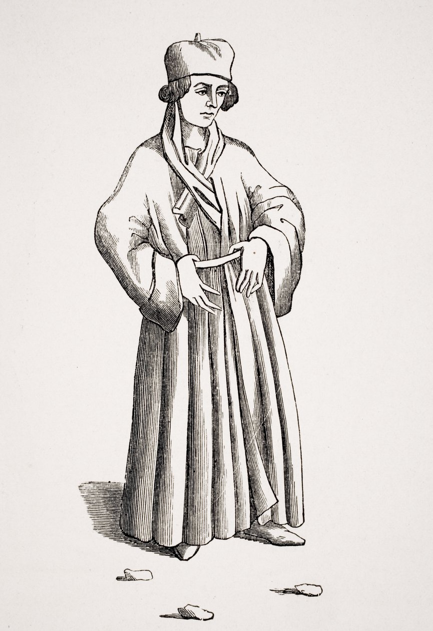 Bíró egy 15. századi kézirat rajza után, Paul Lacroix (1806-84) „Le Moyen Age et la Renaissance” című művéből, amely 1847-ben jelent meg. alkotó: French School