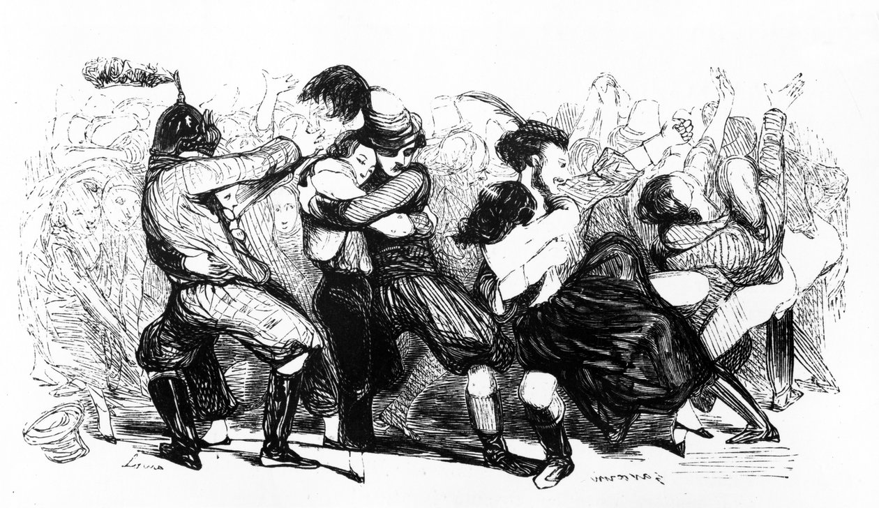 Le Bal Chicard, 1840 körül alkotó: French School