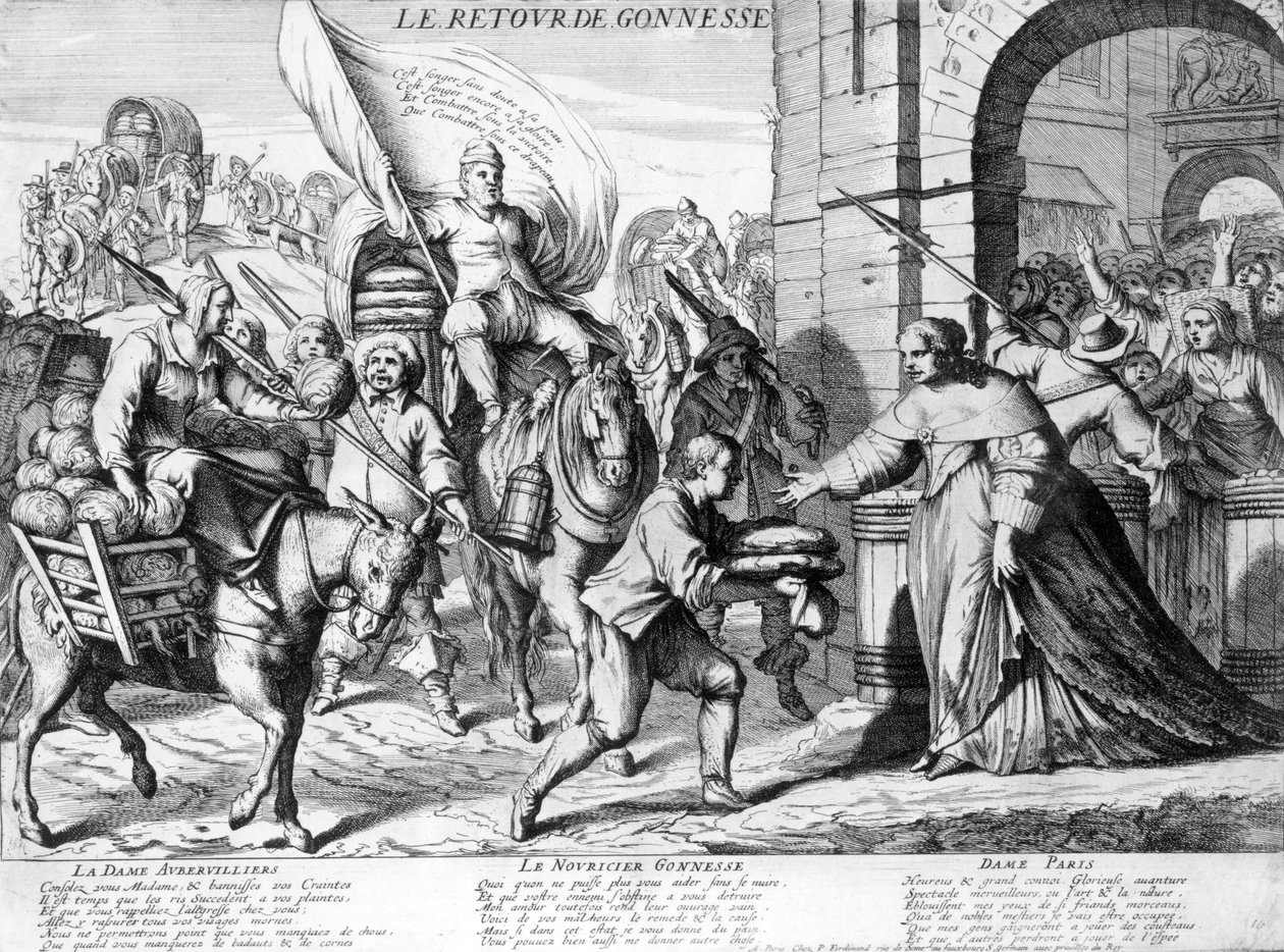 „Gonnesse visszatérése”, 1649. április alkotó: French School