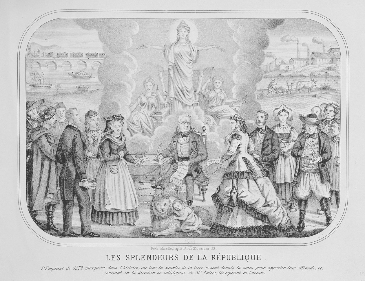 „A köztársaság pompája”, 1872 alkotó: French School