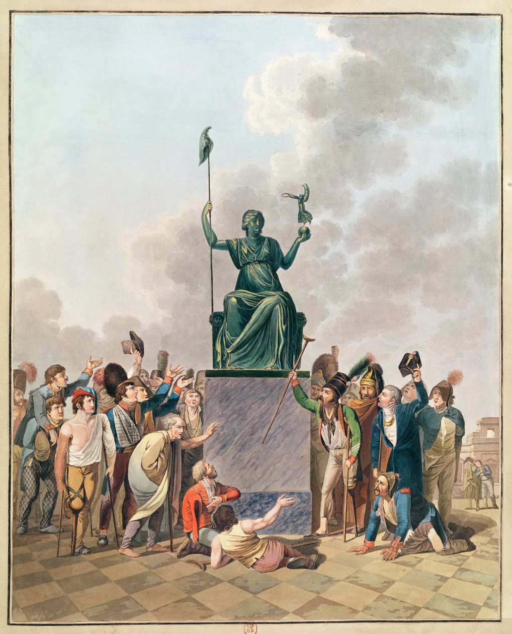Szabadság, 1793. november 10 alkotó: French School