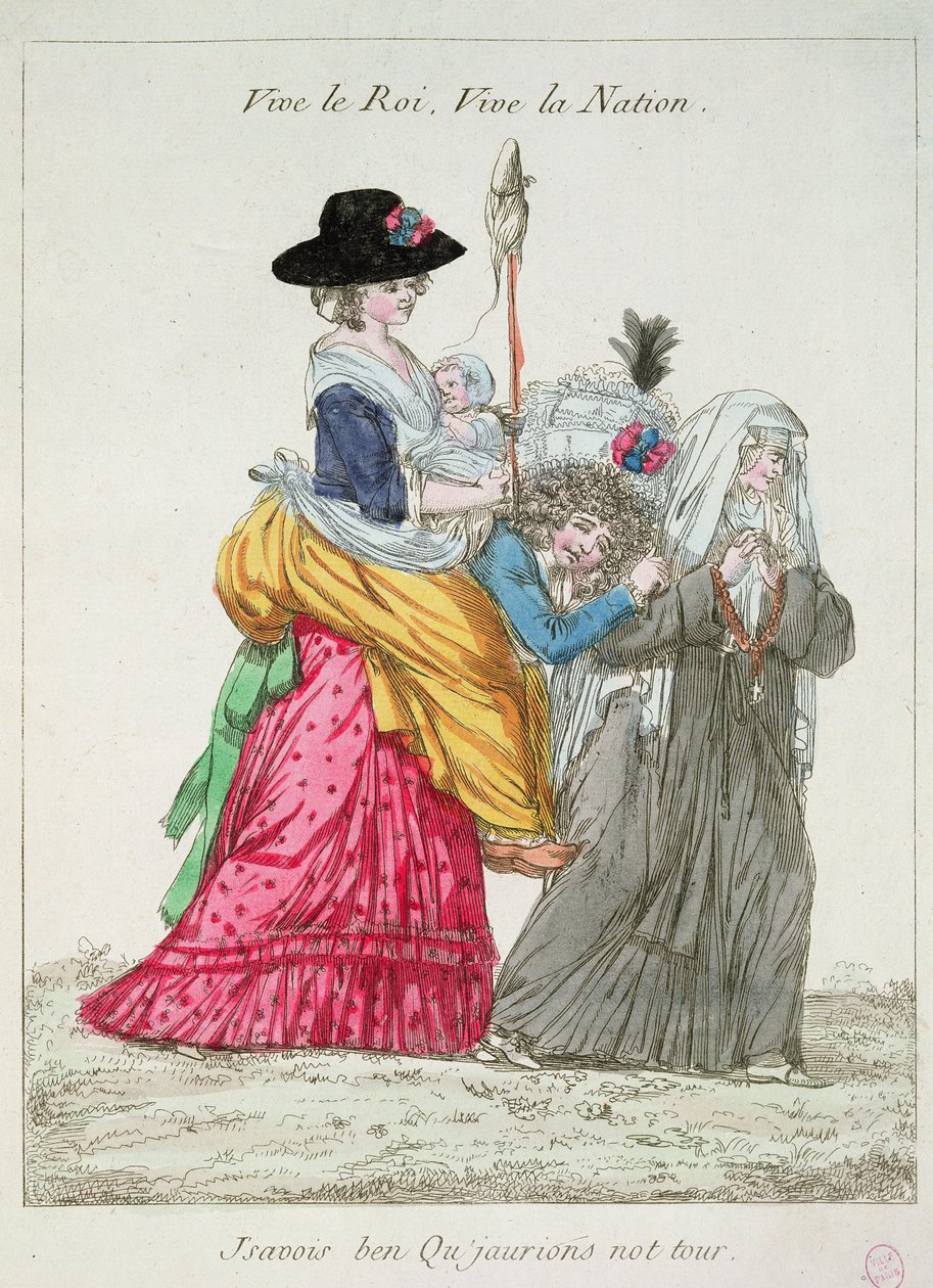 Éljen a király, éljen a nemzet. Jól tudtam, hogy előbb-utóbb ránk kerül a sor, 1789 alkotó: French School
