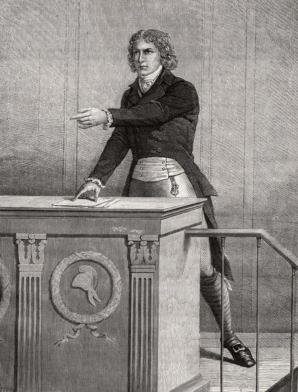 Louis Antoine de Saint Just (1767-94) alkotó: French School