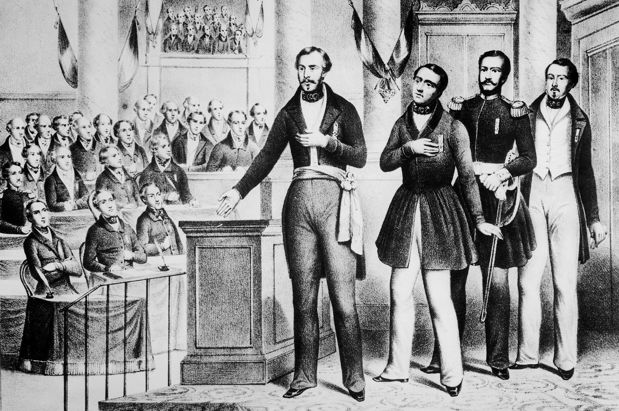 III. Louis Napóleon Bonaparte (1808-73) Hűséget és odaadást esküdött a Francia Köztársaságnak alkotó: French School