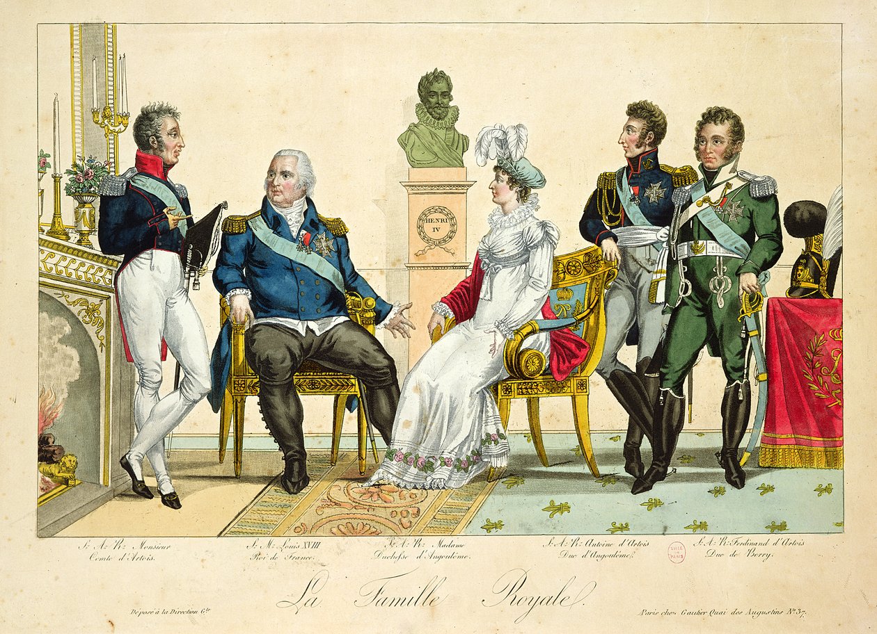 XVIII. Lajos (1755-1826) és családja alkotó: French School