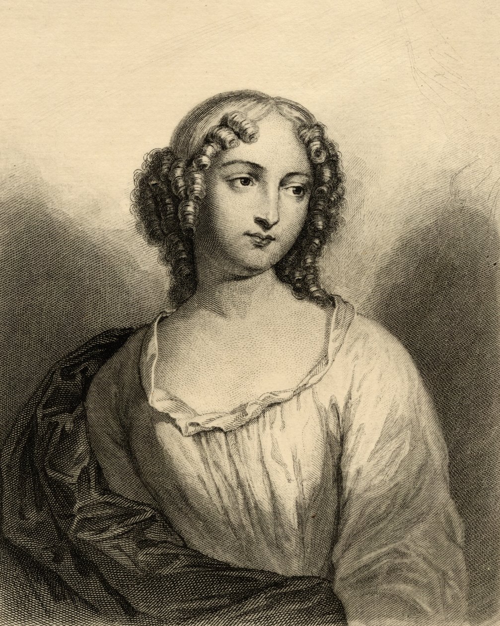 Louise Francoise de La Baume Le Blanc (1644-1710) La Valliere hercegnője alkotó: French School