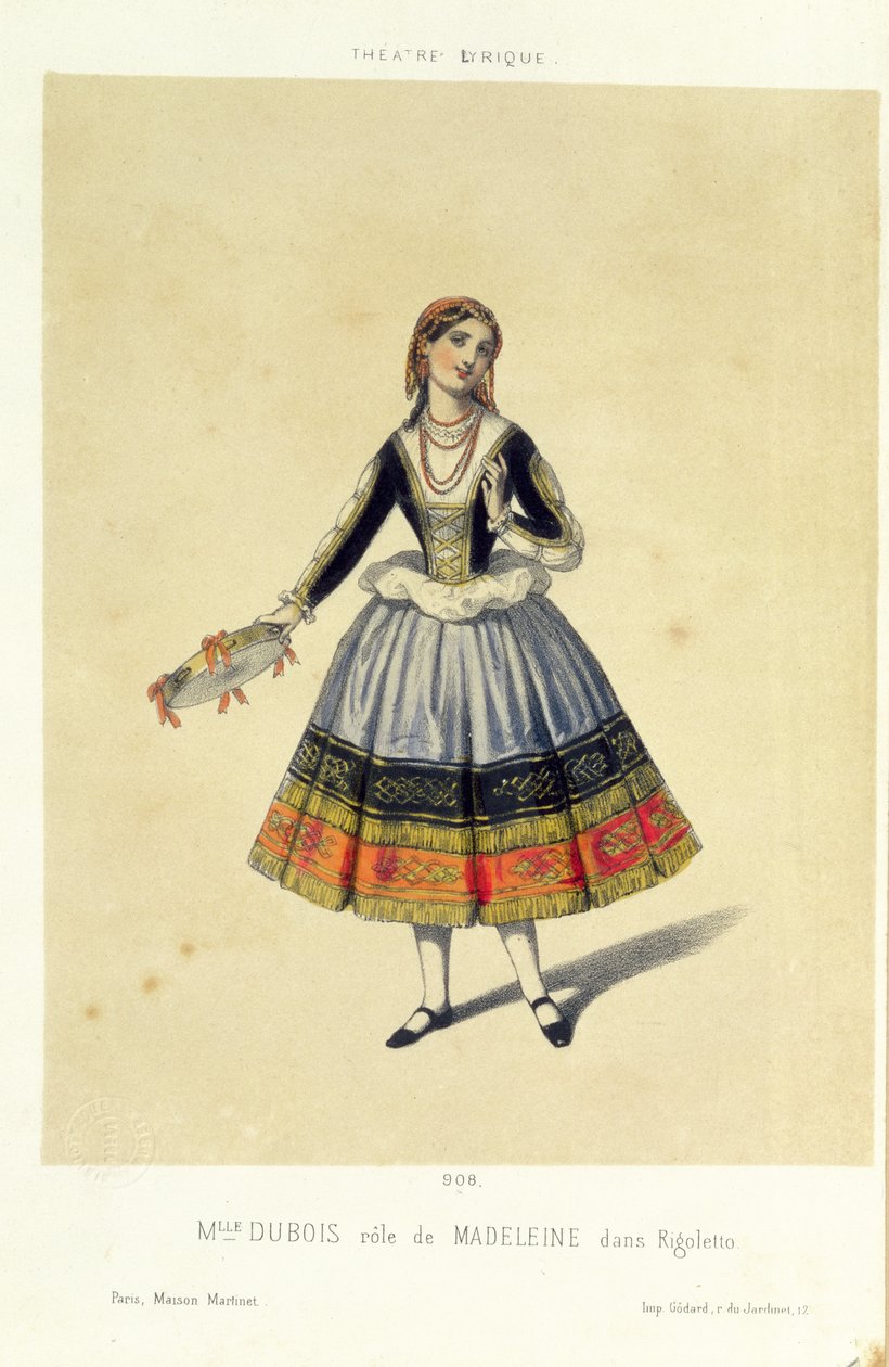 Maddalena, Giuseppe Verdi (1813-1901) „Rigoletto” című művéből, 1885 alkotó: French School