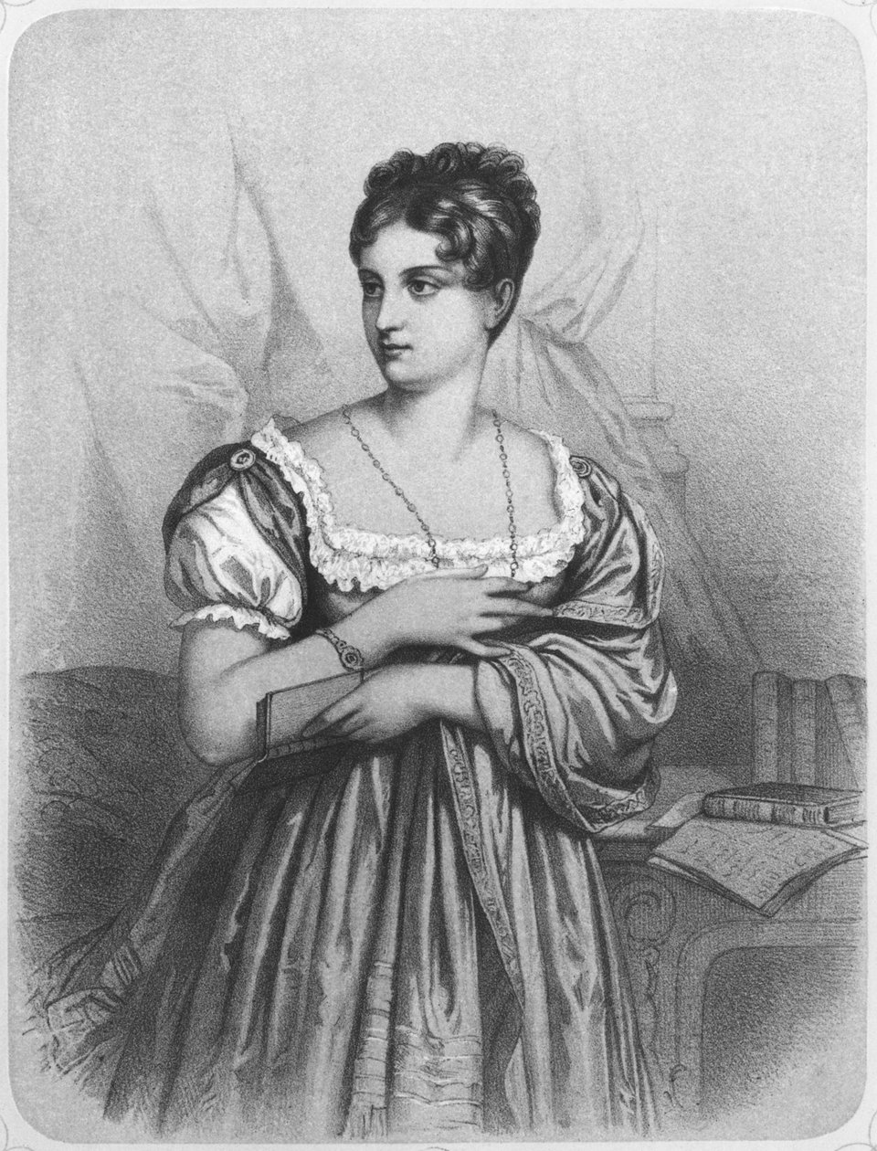 Mademoiselle George, metszett J. Champagne alkotó: French School