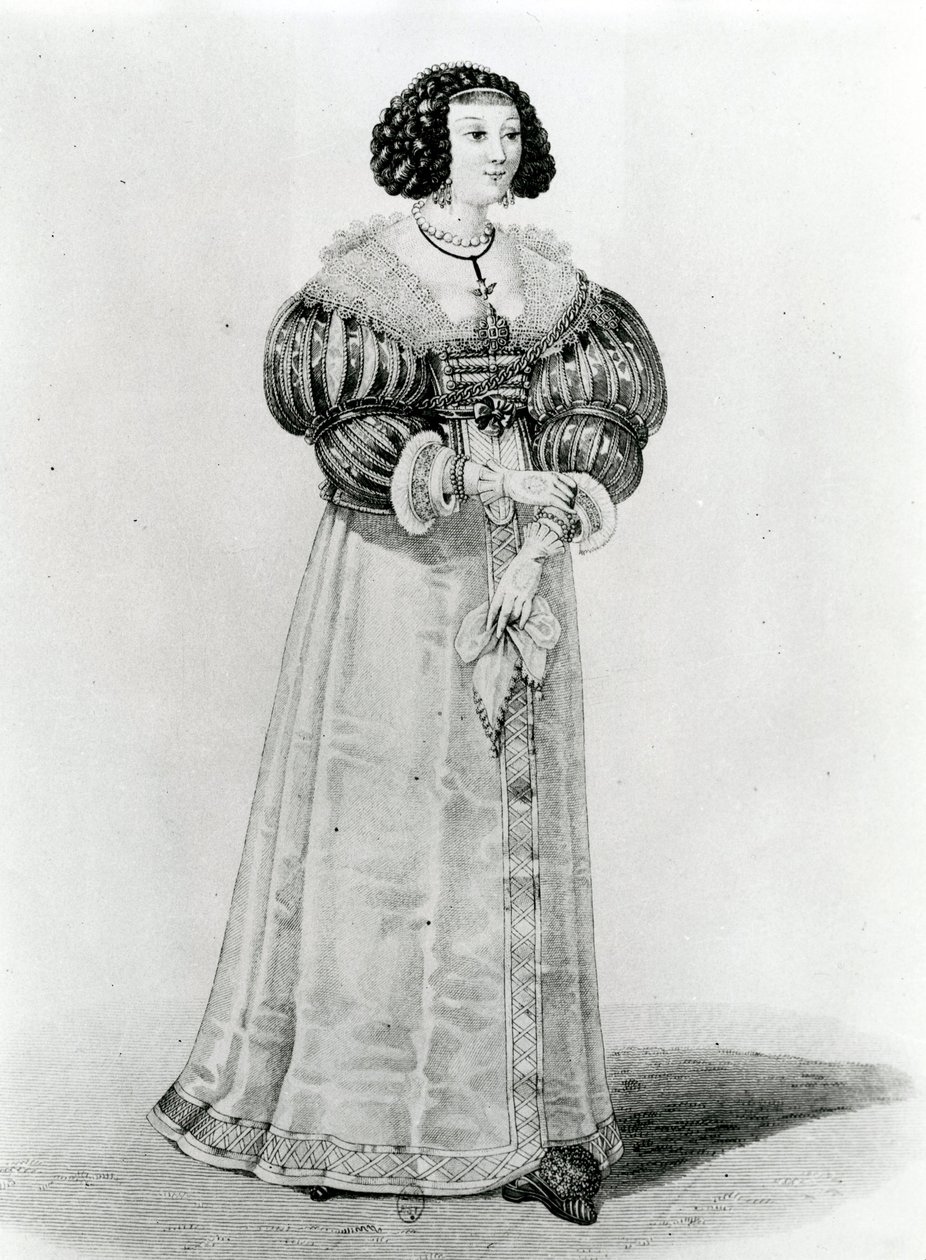Marie-Louise Motier de La Fayette (1615-65) alkotó: French School