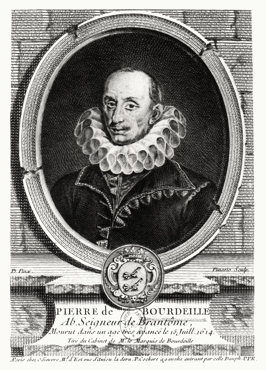 Pierre de Bourdeille (1540-1614) brantomei apát medálportréja alkotó: French School