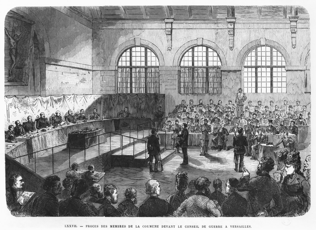 A kommün tagjait 1872-ben Versailles-ban hadbíróság elé állították alkotó: French School