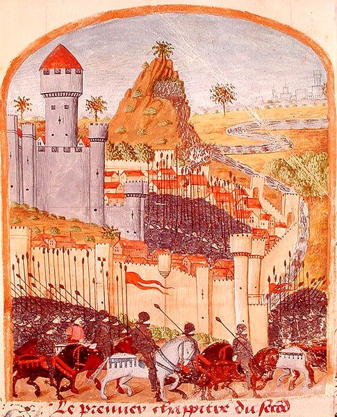 Ms 1335 fol.22 Celaenae várának átadása ie 333-ban, Vie dAlexandre le Grandból alkotó: French School