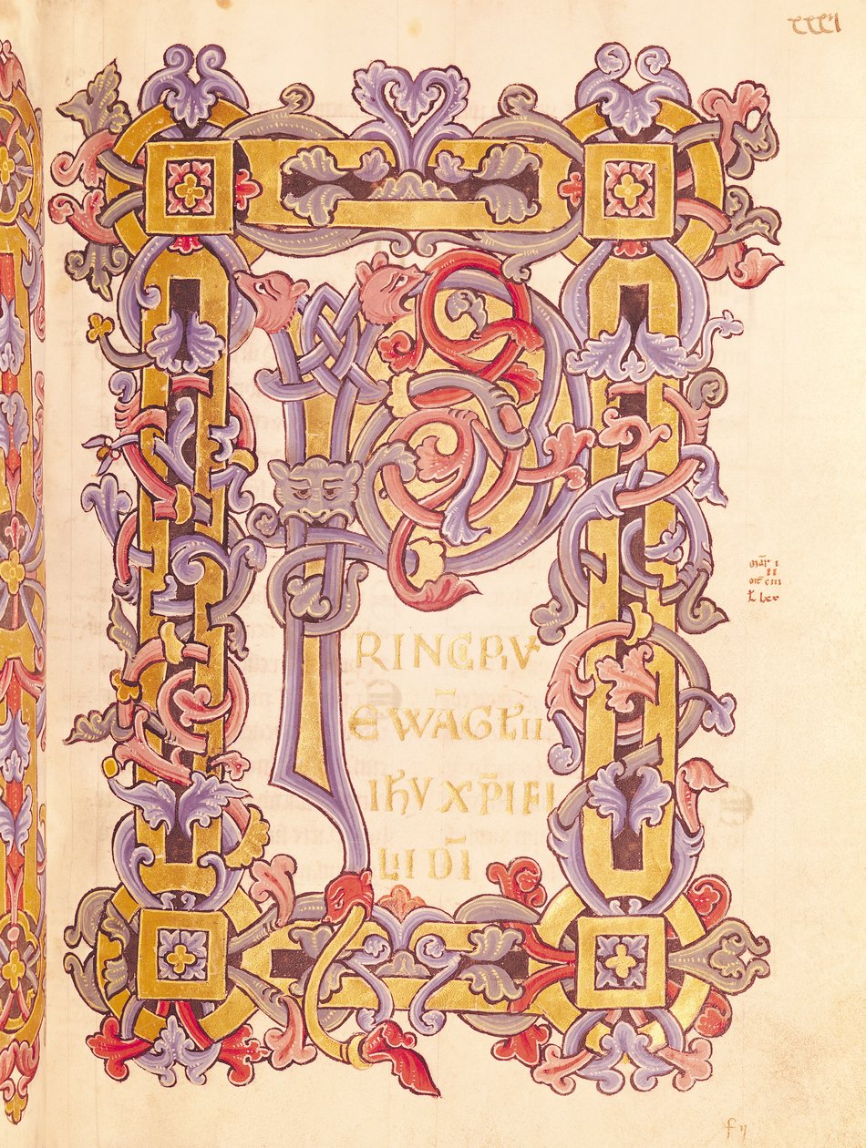 Ms 479 fol. 32 Initial "P" a "Les Gospels de l