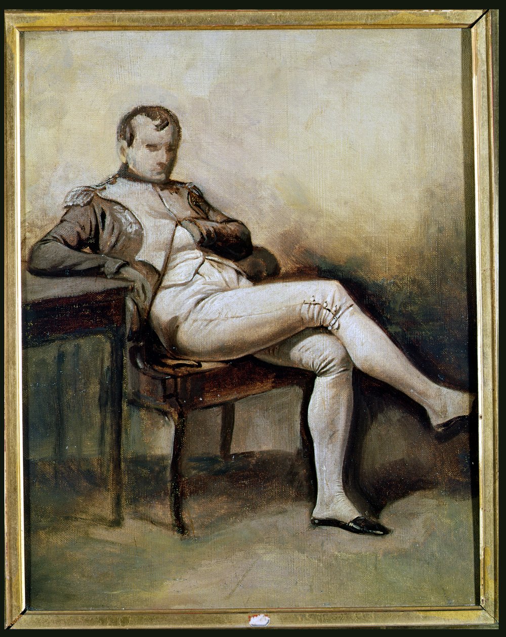 I. Napóleon (1769-1821) karosszékben ülve (grisaille) alkotó: French School