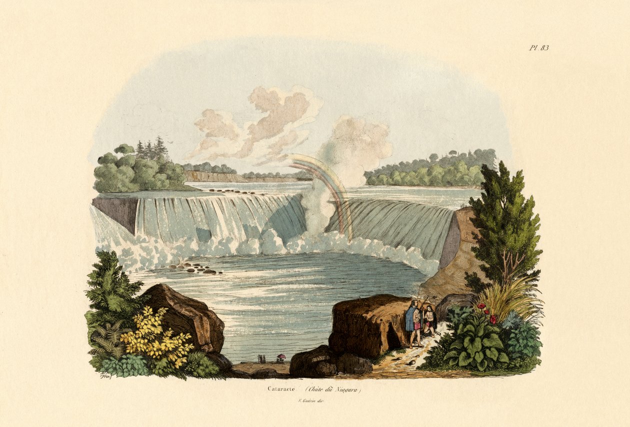 Niagara-vízesés, 1833-39 alkotó: French School